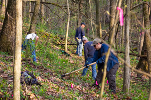 Trail volunteers dressed for success.