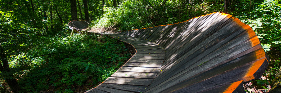 Berm bridge on the Jubilee trail.