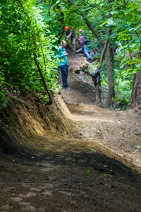 FORC volunteers building new trail at Stephen's Park.