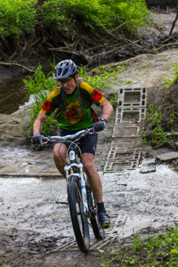 Stream crossing on the 206 trail.