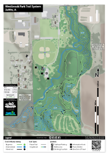 Westbrook Park trail map.